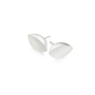 Leaf Studs Earrings Silver 02