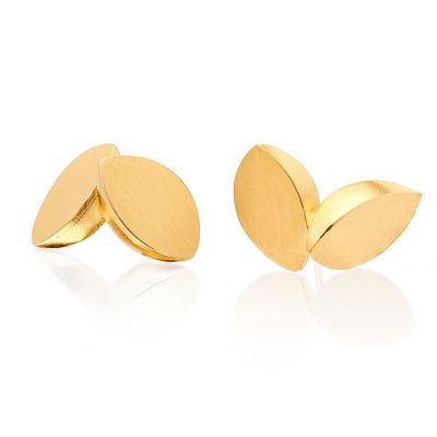 Double Leaf Stud Earrings E03