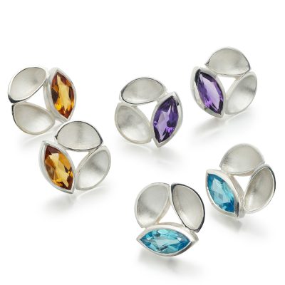 Oyster Marquise Earrings