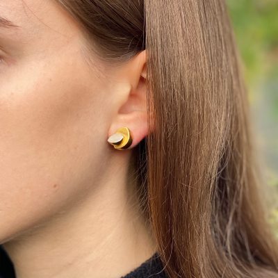Oyster Gem Set Earrings