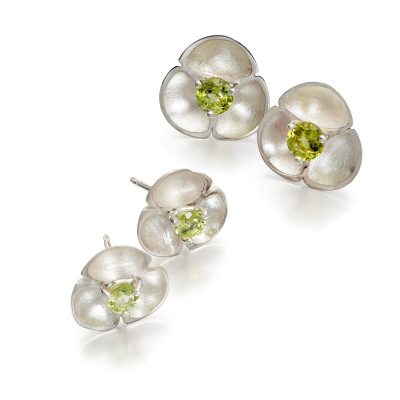 Peridot Stud Earrings E54