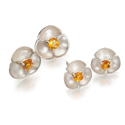 Citrine Stud Earrings E55