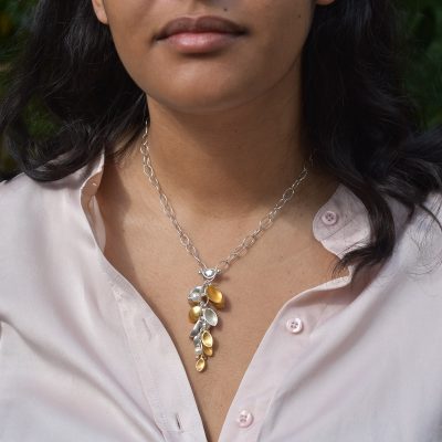 Oyster Cluster Necklace