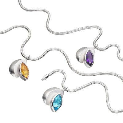 Leaf Marquise Pendants