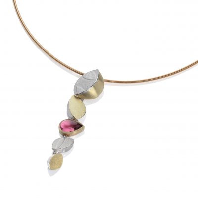 Pink Tourmaline Cable Pendant
