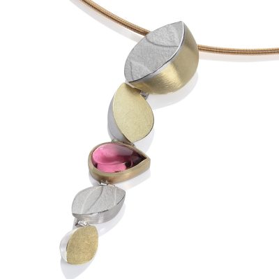 Pink Tourmaline Cable Pendant