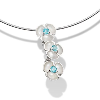 Topaz Oyster Cable Pendant P41