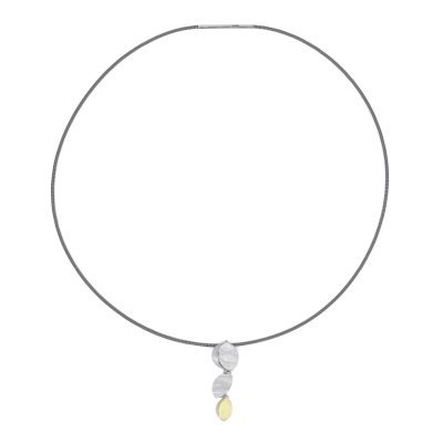 Triple Shape Gold and Silver Pendant